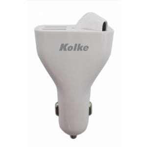 Cargador Kolke 2en1 + Auricular Bluetooth Ear (KCR-4484) 629223 Blanco
