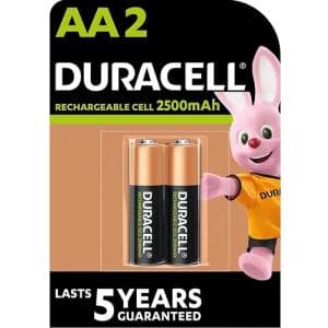 Pila Alcalina Duracell AAA Recargable 2500mAh Blister X2