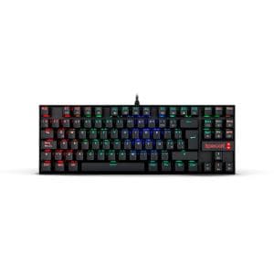 Teclado USB Gamer Mecanico Redragon K552 Kumara Negro RGB (K552RGB-1R-SP) Switch Rojo