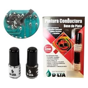 Pintura Conductora plata 6gr Delta (PLCH)