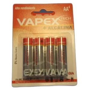 Pila Vapex Alcalina AA Blister X4 1.5V (LR6)
