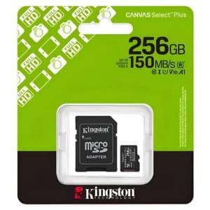 Memoria Micro SD 256 Gb Clase 10 Kingston 150 MB/s (SDCS3/256GB) Canvas Select Plus