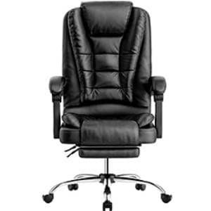 Silla Oficina Ejecutiva c/Reposapies Empoli Negro (EM-809) HESX0107