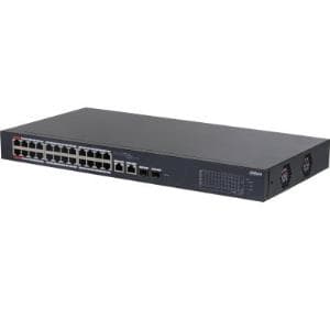 Switch 24 Puertos PoE 2 SFP Cloud AM 240W Dahua (DH-CS4226-24ET-240)
