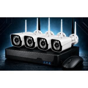 Combo WIFI 4 Camaras Inalambricas  + NVR WS04 Pronext