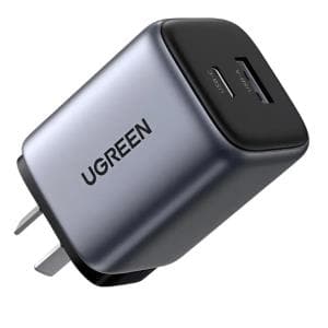 Cargador Rapido 35w Nexode GaN 2 Puertos Ugreen (CD350) 65022